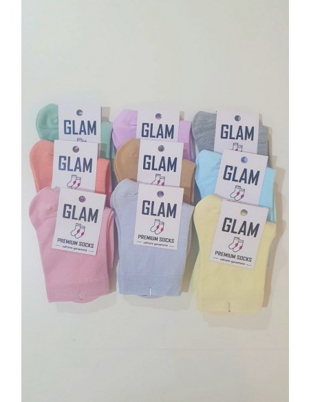 Sosete premium colorate din bumbac pentru dama - Glam