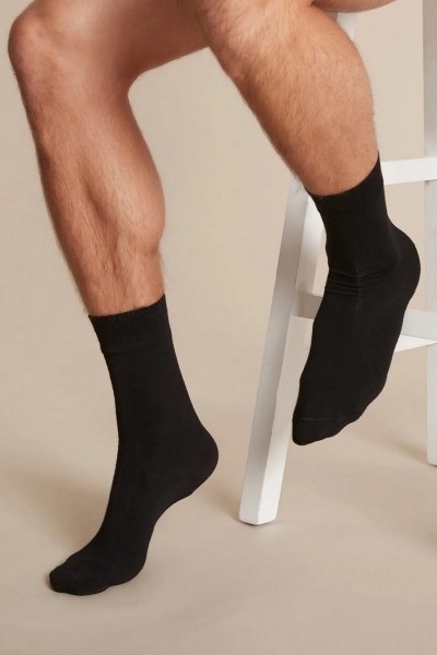 Sosete negre fine din bambus parfumat - Sayil