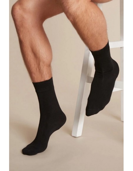 Sosete negre fine din bambus parfumat - Sayil