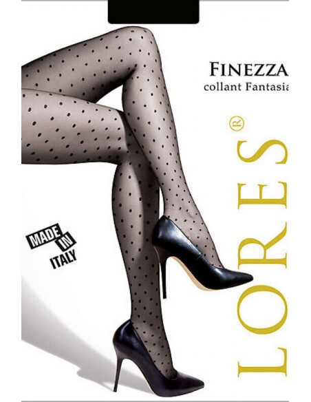 Ciorapi fini cu elastan,model cu puncte.