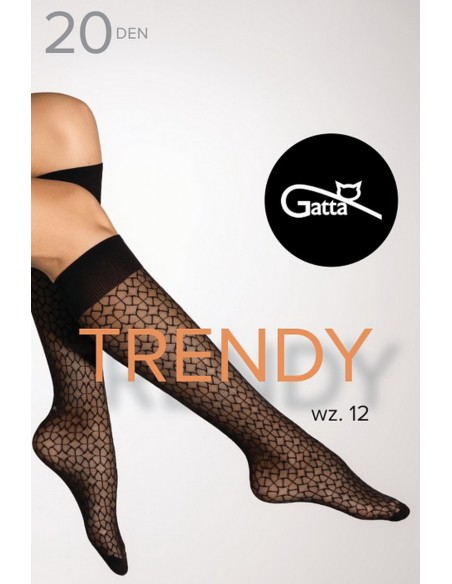 Sosete 3/4 cu model geometric - Gatta Trendy 12