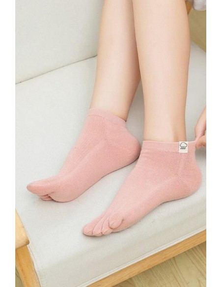 Sosete cu degete din bumbac