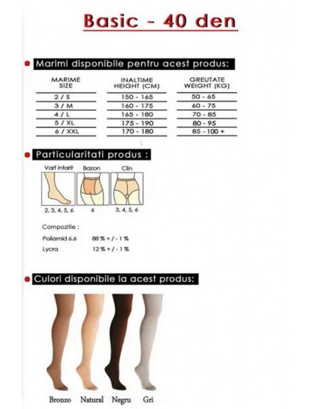 Ciorapi lycra 40 den