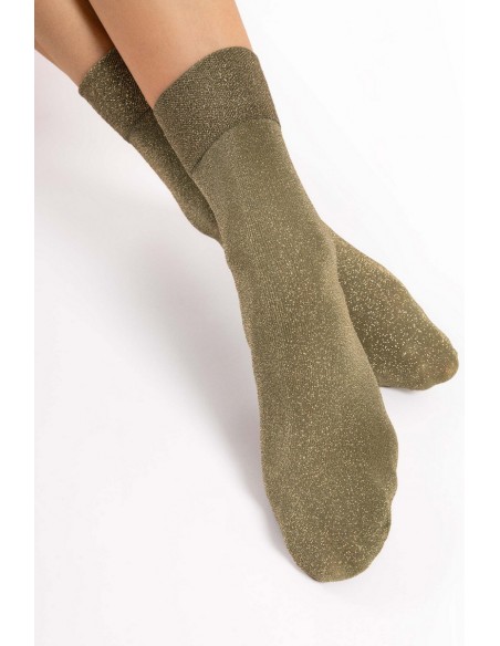 Sosete opace, 1/4 cu fir stralucitor - Fiore Brillo Verde