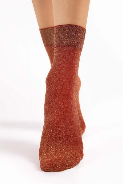 Sosete opace cu fir stralucitor