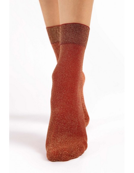 Sosete opace cu fir stralucitor