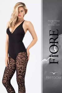 Ciorapi 30 den cu model - Fiore Punk Star 2