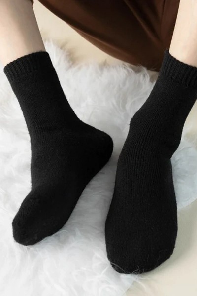 Sosete pentru barbati din lana - Glam Black