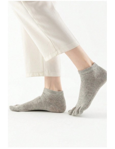 Sosete din bumbac cu degete, simple