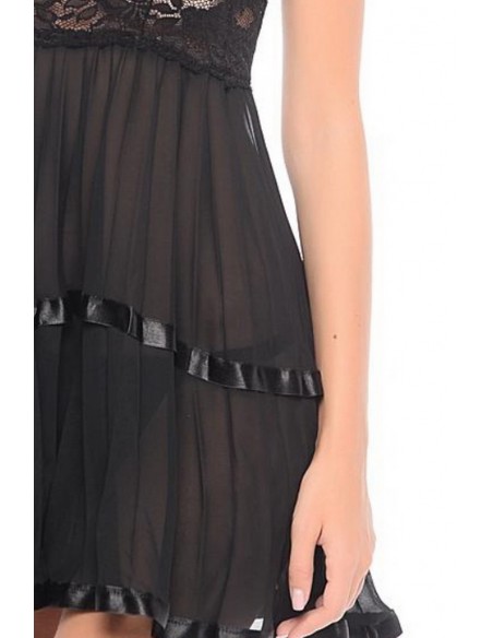 Babydoll din tulle si dantela NBB