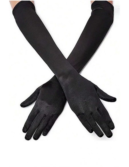 Manusi elegante din satin elastic