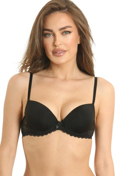Sutien Piera cu push-up si dantela  Catrina R0888