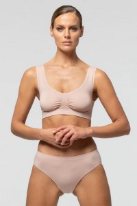 Bustiera din microfibra cu bretele late - Pompea Seamless Brassiere 2