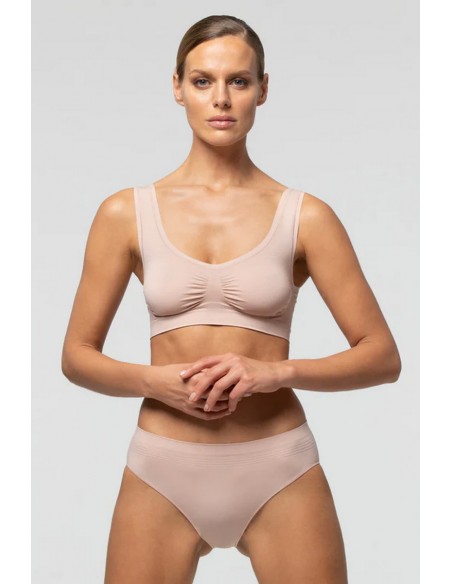 Bustiera din microfibra cu bretele late