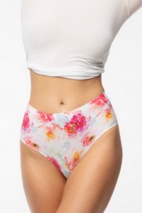 Chiloti brazilieni cu talie inalta fara cusaturi - Julimex Peony Simple Brasil Maxi