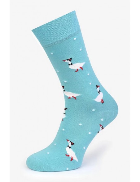 Sosete din bumbac cu model pentru barbati - Marilyn Goosetelman