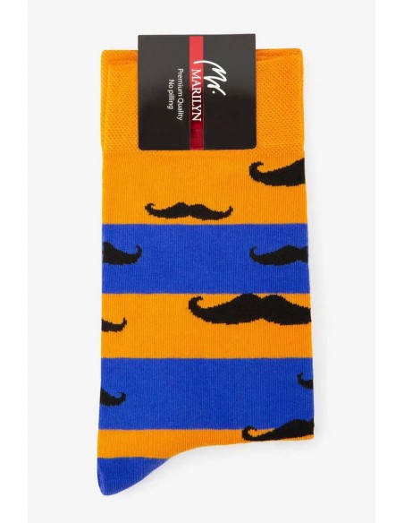 Sosete din bumbac cu model pentru barbati