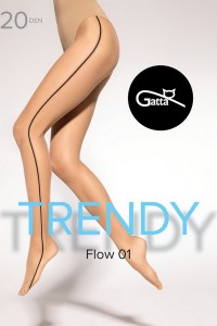 Ciorapi 20 den cu dunga pe partea laterala - Gatta Flow 01 2