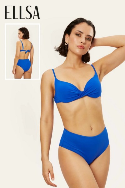 Costum de baie din doua piese cu chilot clasic - Denisa