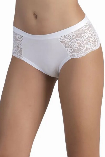 Chilot classic din bumbac cu dantela - Mansue 221/046