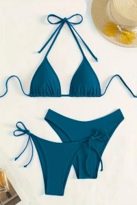 Costum de baie din trei piese - Azul -A