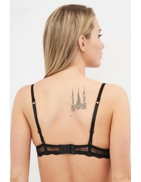 Sutien dantelat cu decolteu adanc si push-up dublu - Love&Bra Esagerato