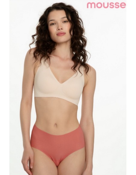 Chiloti ice silk cu talie inalta fara cusaturi - Julimex mousse maxi