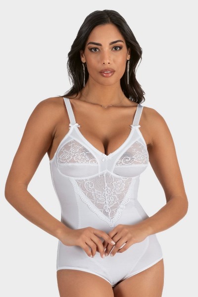 Body modelator cu insertii din dantela - Charme 1801
