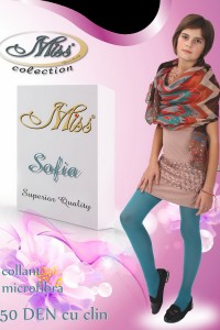 Ciorapi 50 den din microfibra pentru copii - Miss Sofia