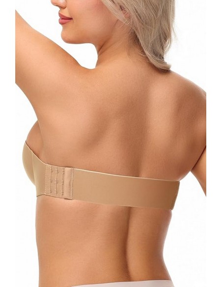 Sutien invizibil din microfibra, cu push-up, fara bretele - Amanda