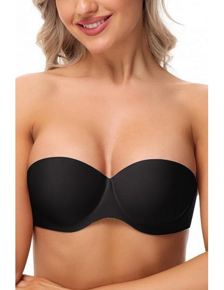 Sutien invizibil din microfibra, cu push-up, fara bretele - Amanda