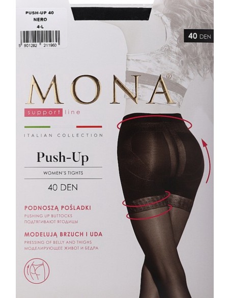 Mona Push-up 40 den - Ciorap compresiv cu chilot modelator