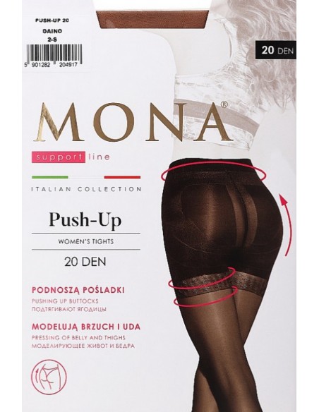 Mona Push-up 20 den - Ciorap compresiv cu chilot modelator
