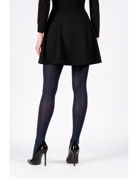 Dres opac din microfibra 100 den bleumarin