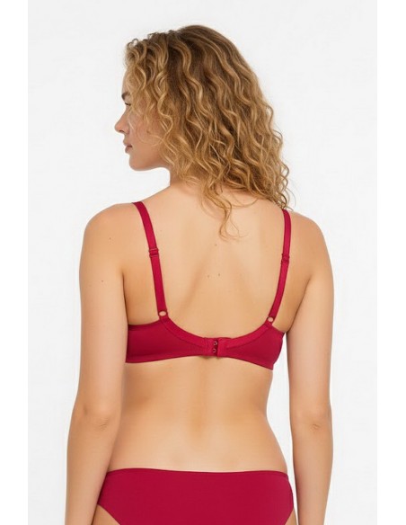 Sutien cu push-up din microfibra satinata