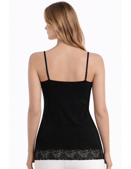 Maiou bumbac  si dantela - OTS