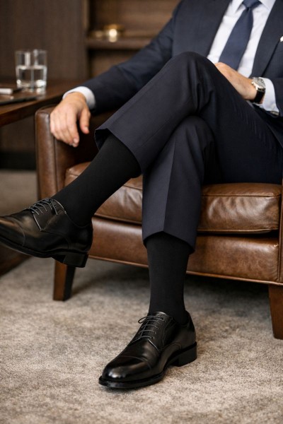 Sosete din bumbac pana la genunchi - Steven