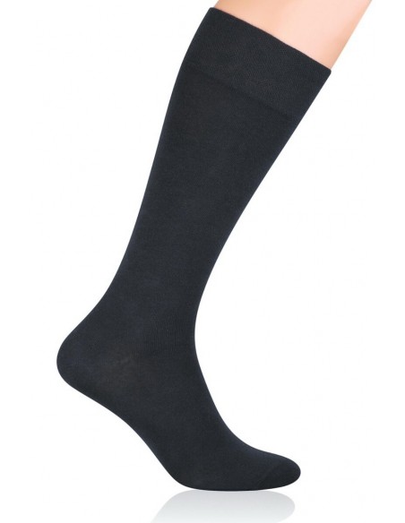 Sosete negre din bumbac pana la genunchi