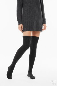 Ciorapi dama peste genunchi din lana 85% 2