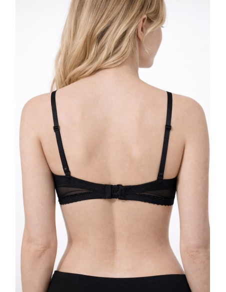 Sutien dama push-up din microfibra si dantela