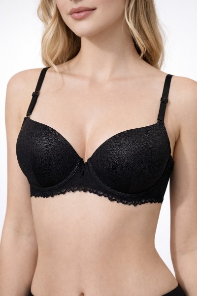Sutien dama push-up din microfibra si dantela - Anita de ma