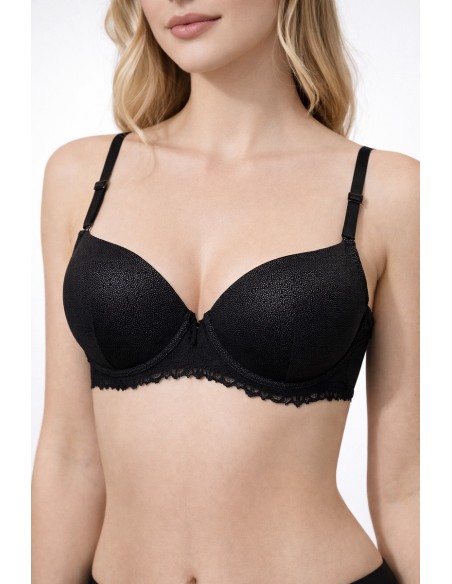 Sutien dama push-up din microfibra si dantela - Anita de ma