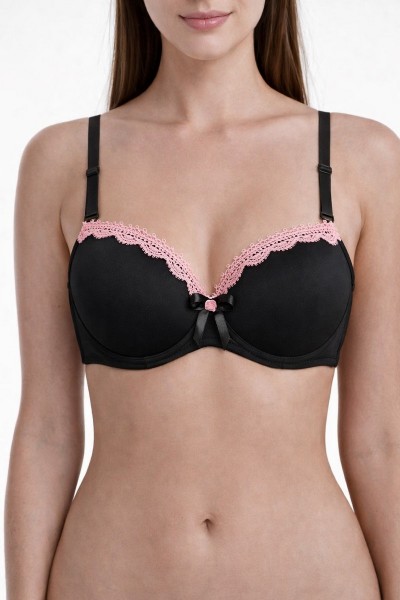 Sutien jumate de cupa cu push-up moderat