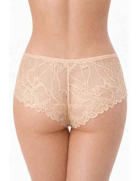 Chiloti panty brazilieni din microfibra si dantela - Lemila 32340