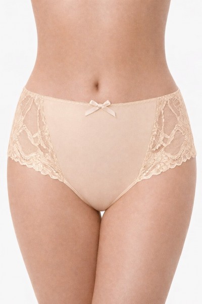 Chiloti panty brazilieni din microfibra si dantela - Lemila