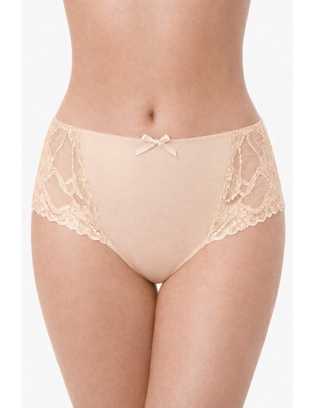Chiloti panty brazilieni din microfibra si dantela - Lemila
