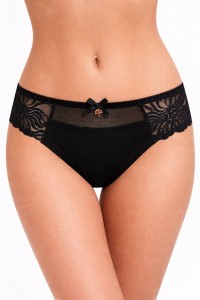 Chiloti brazilieni din microfibra si dantela - Lemila