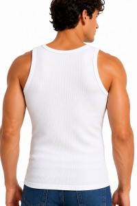 Maiou 100% bumbac cu model raiat pentru barbati 2