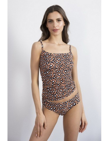 Top dama cu bretele reglabile Julimex Panther imprimeu leopard
