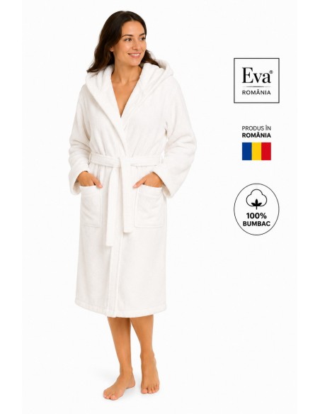 Halat de baie dama 100% bumbac Eva Romania